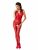 Passion BS052: Ouvert-Catsuit, rot (One Size)