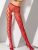 Passion: Ouvert-Strumpfhose S008, rot (One Size)